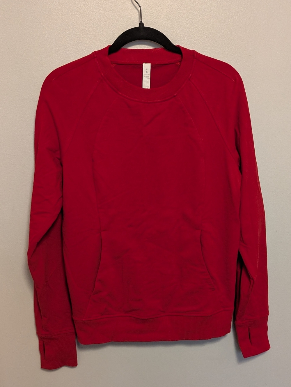 Lululemon Scuba Pullover Crew Dark Red 6